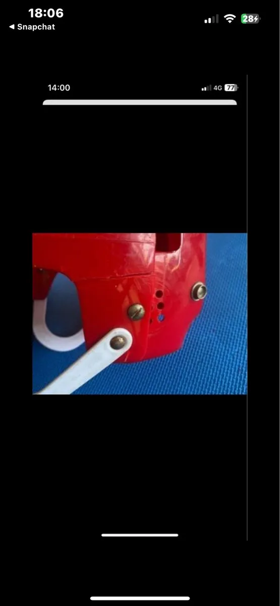 Oldstyle azzurri hurling helmet - Image 2