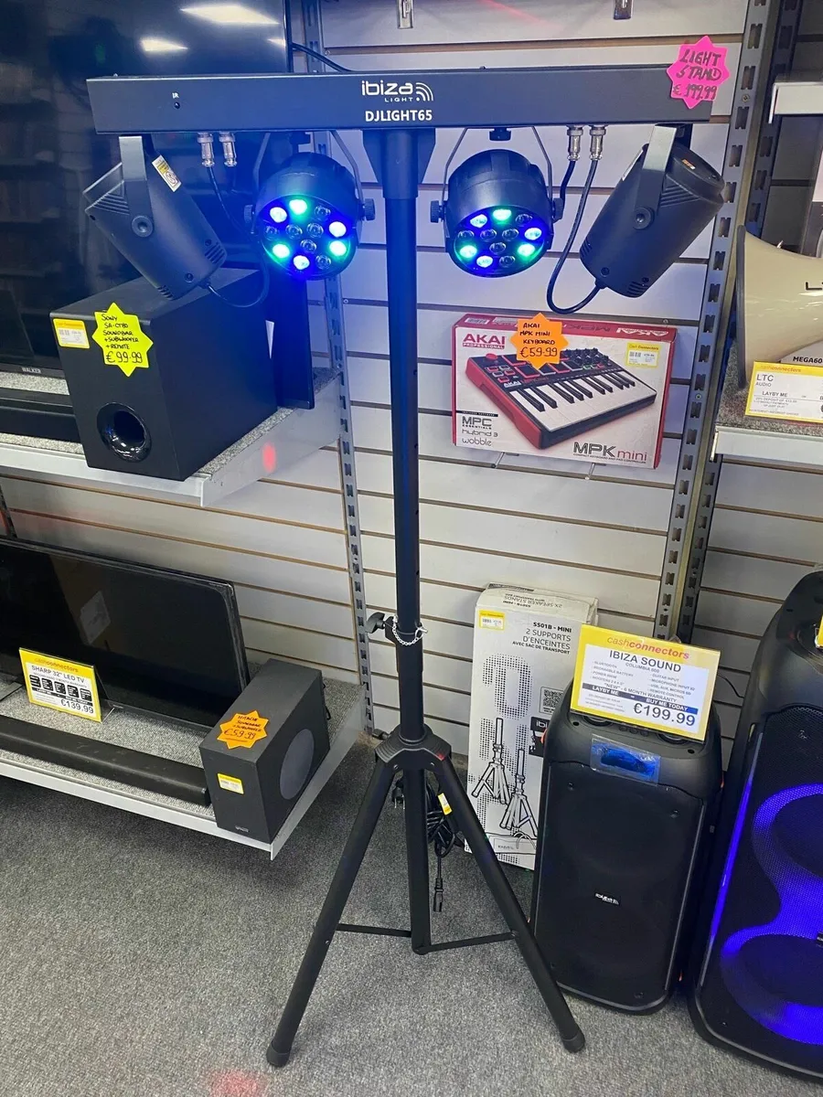 Ibiza DJLight 65 Party Light Stand NEW - Image 1