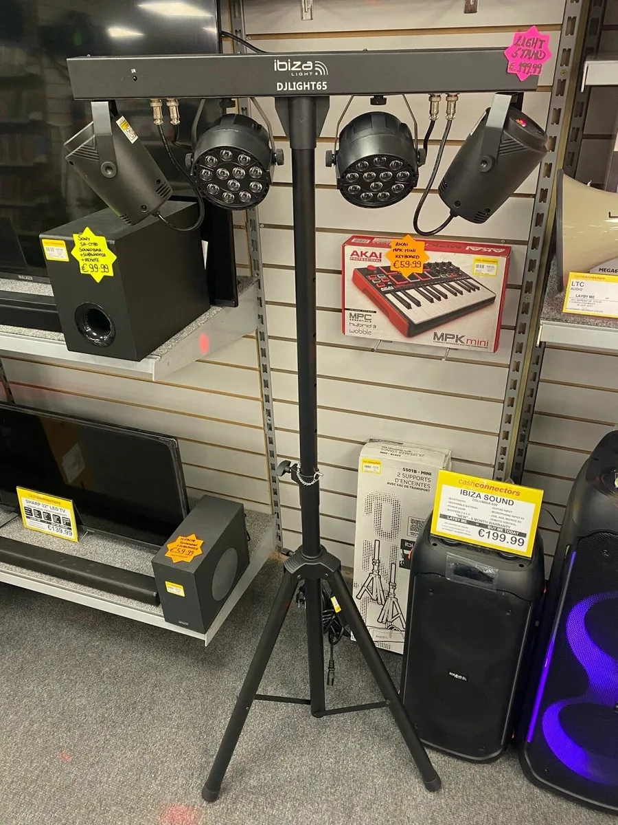 Ibiza DJLight 65 Party Light Stand NEW - Image 3