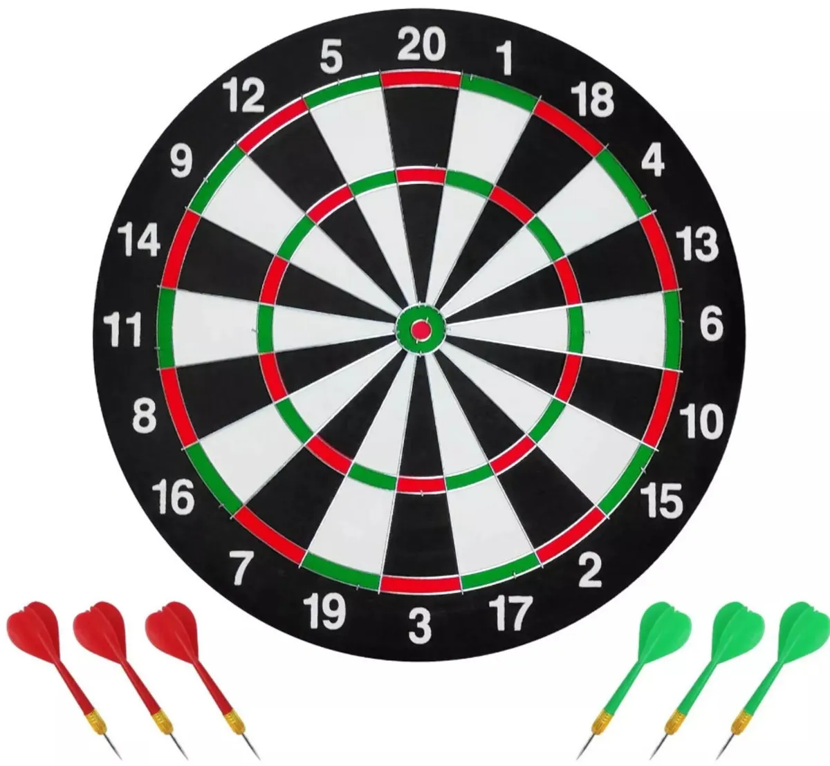 NEW Dart Board Double Sided With 6 Darts Set - Image 1