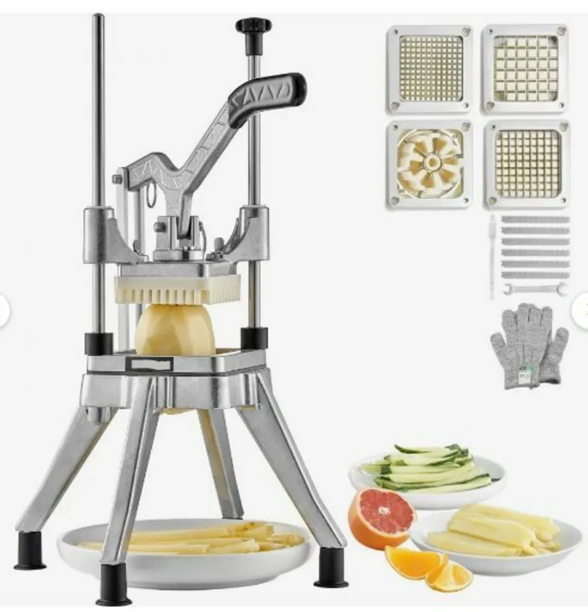 Commercial Chopper with 4 Replacement Blades - Image 1