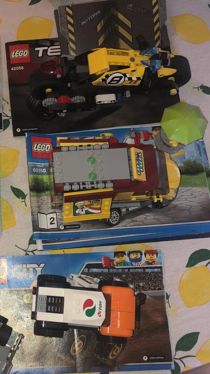 Lego sets-3 Lego city,1 Lego Technic,1 speed champ - Image 2