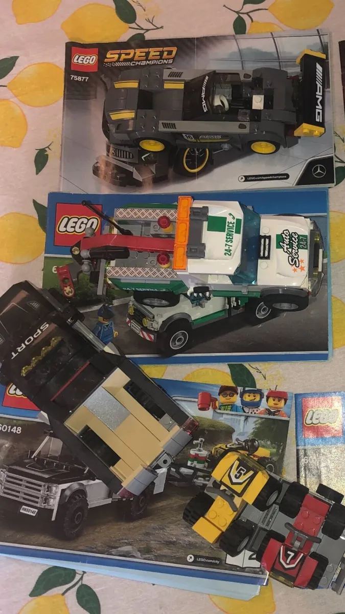 Lego sets-3 Lego city,1 Lego Technic,1 speed champ - Image 3