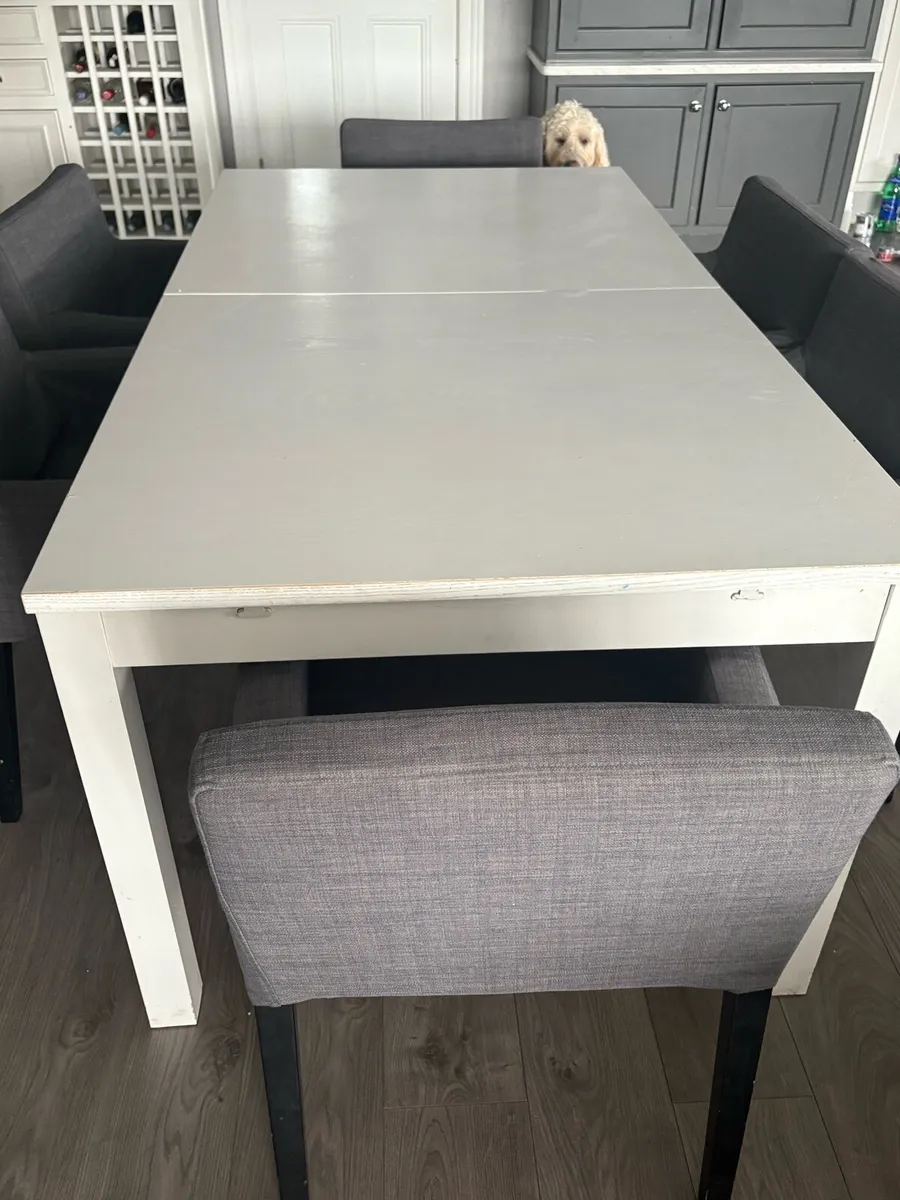 Kitchen table and 6 chairs - Image 2