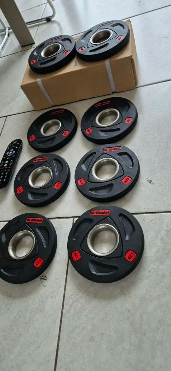 Brand new 8x1.25kilo Olympic weight plates - Image 2