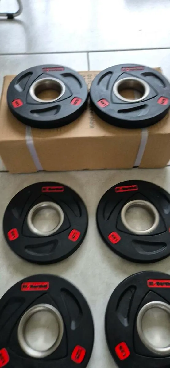 Brand new 8x1.25kilo Olympic weight plates - Image 4