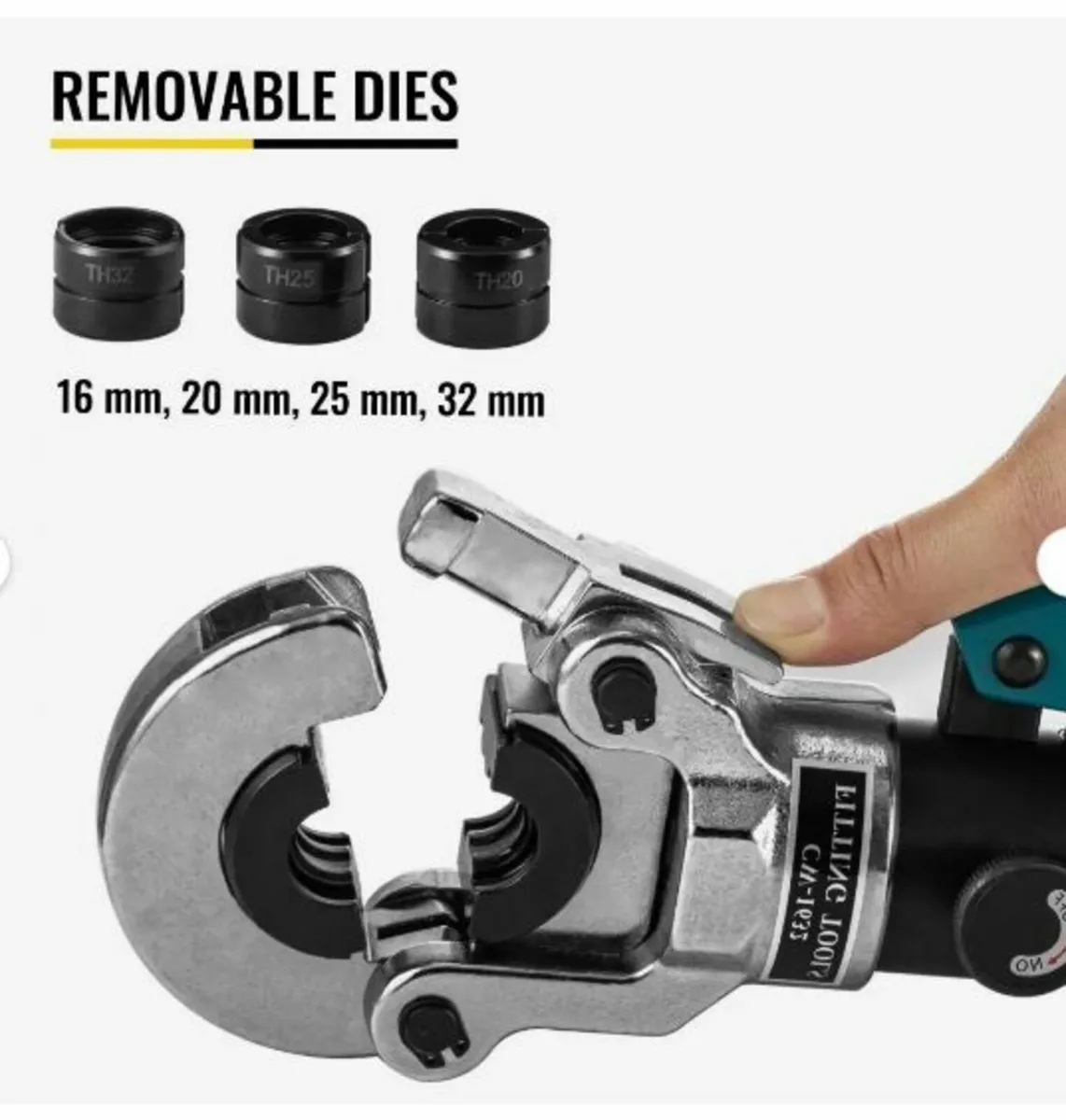 Hydraulic Pipe Crimper, TH Ø16-32mm Pipe - Image 4