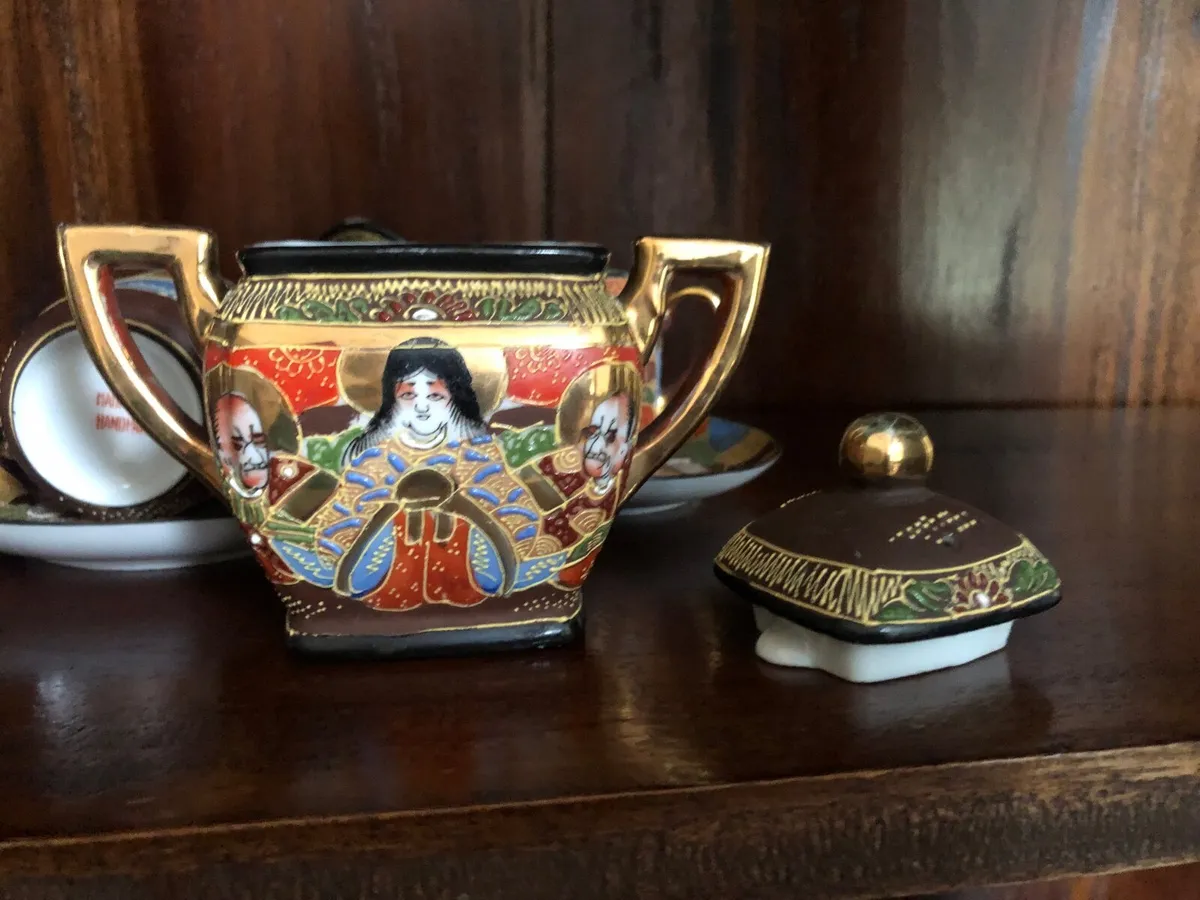 Japanese hand-painted  cups and accessories - Image 4