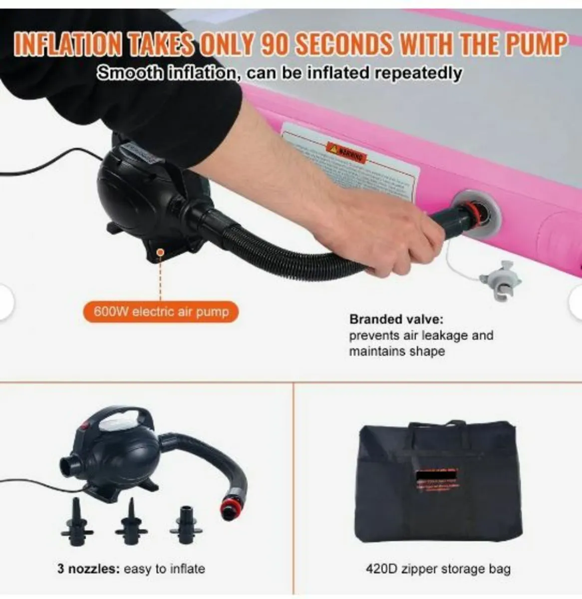 4 m Air Track Inflatable Training Tumbling - Image 3