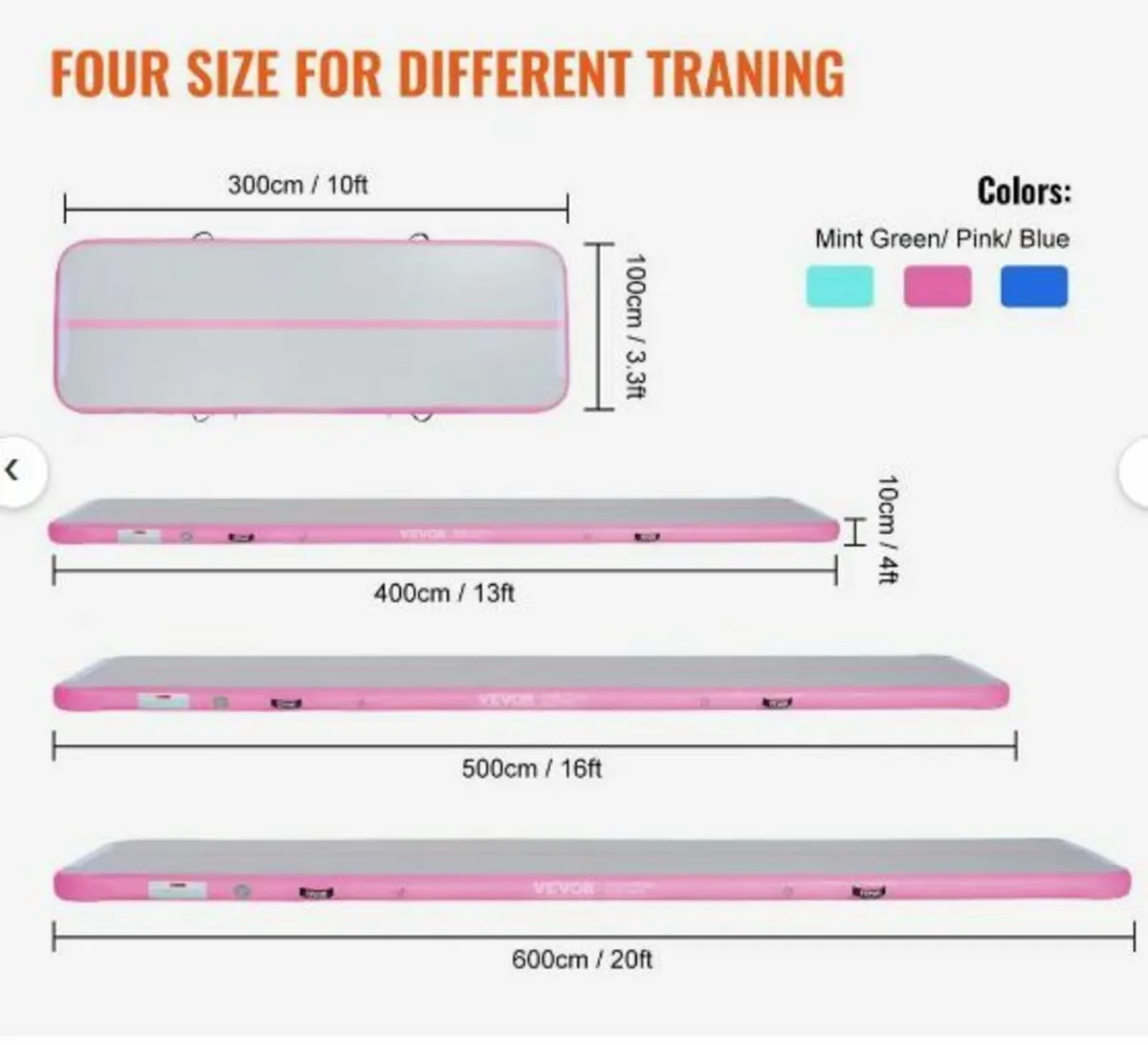 4 m Air Track Inflatable Training Tumbling - Image 4