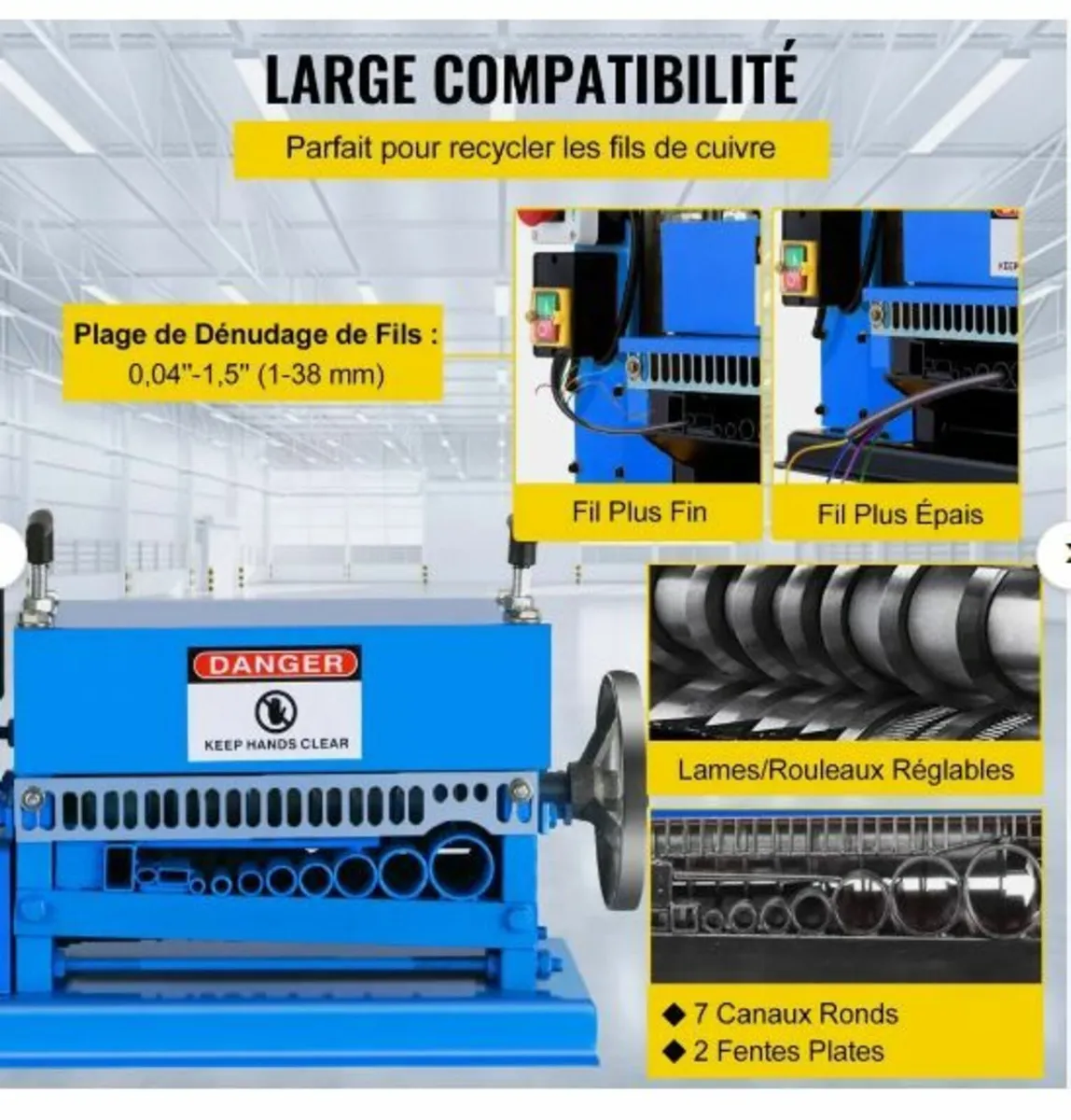 1.5-38MM Automatic Wire Stripping Machine 370W - Image 4