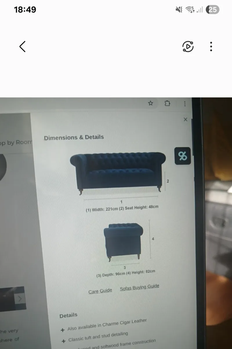 3 seater sofa - Image 3