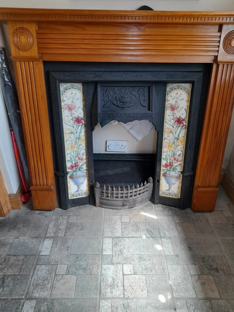 Fireplace surround and insert - Image 1