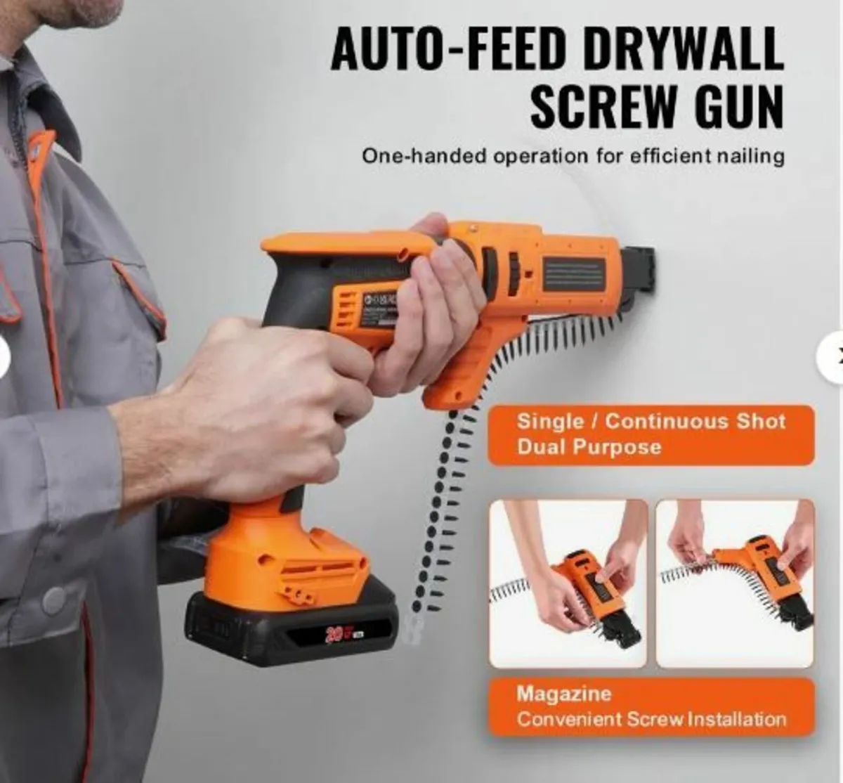 Drywall Screw Gun Auto-Feed, 20V Max - Image 3