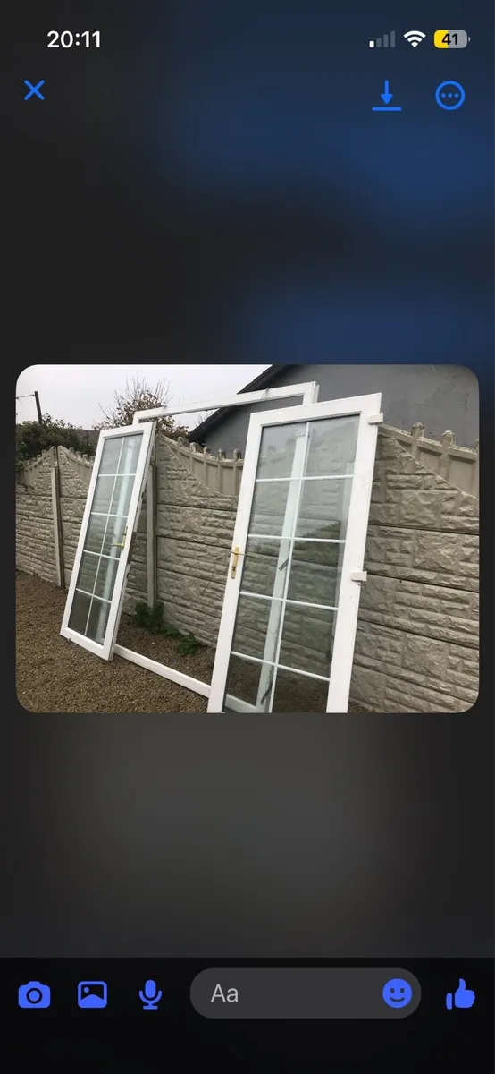 Pvc french door - Image 1