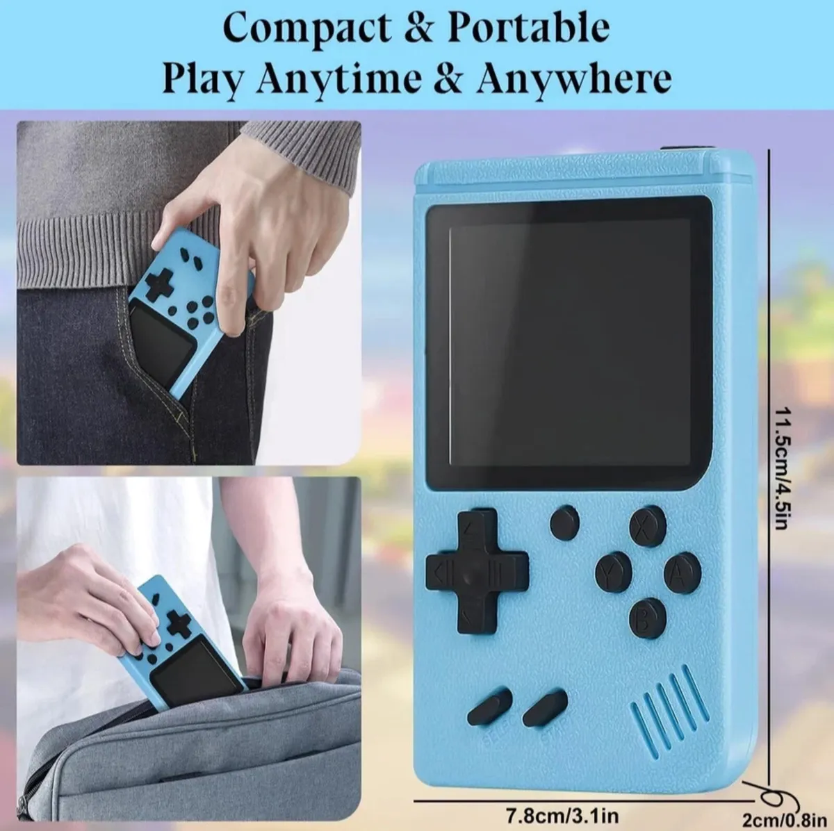 500 Classic Games Console Handheld Retro NEW - Image 3