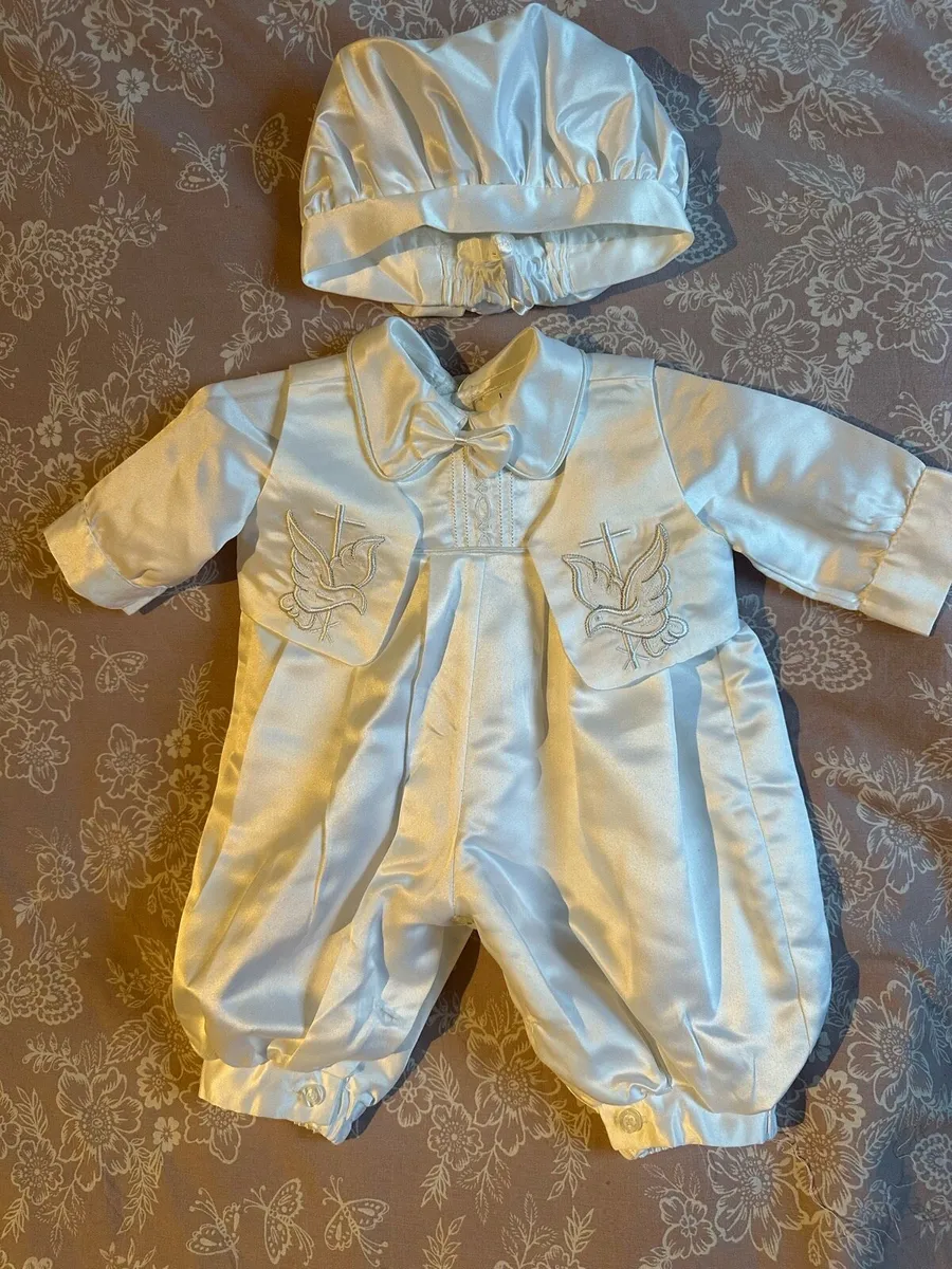 Baby boy christening outfit - Image 3