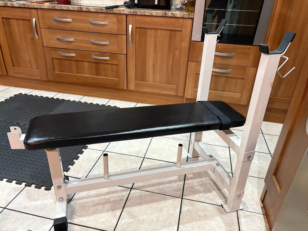 WEIGHT BENCH, WEIGHTS, MATS, BARBELL + DUMBBELLS! - Image 3