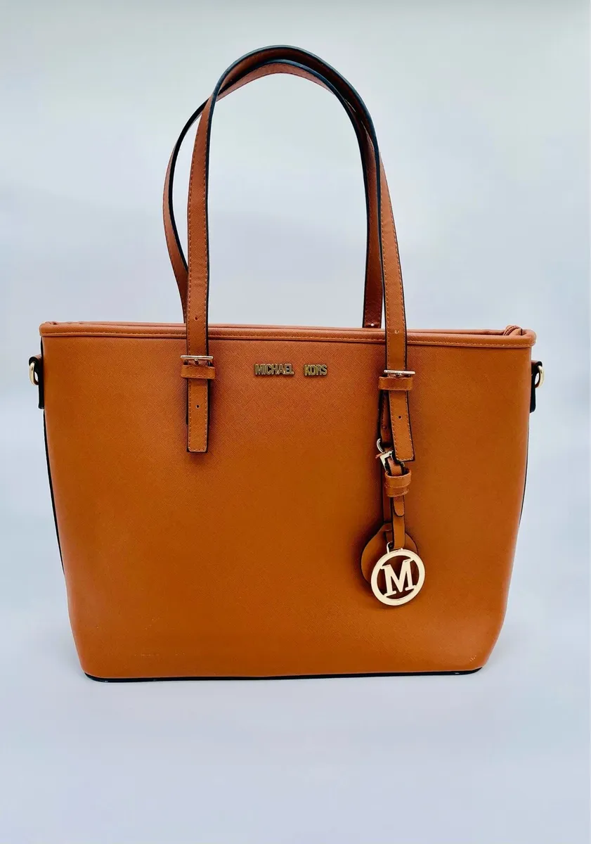 Michael Kors Brown Leather Handbag - Image 1