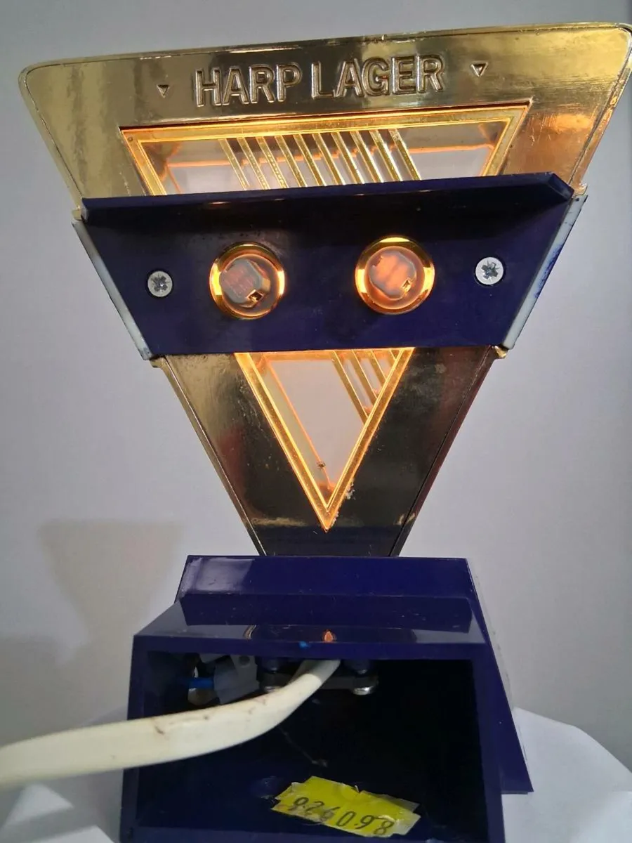 Vintage 1990s HARP LAGER Font Light - Image 2