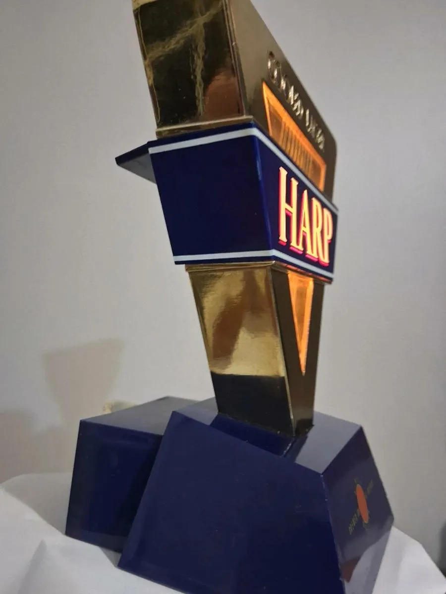 Vintage 1990s HARP LAGER Font Light - Image 3