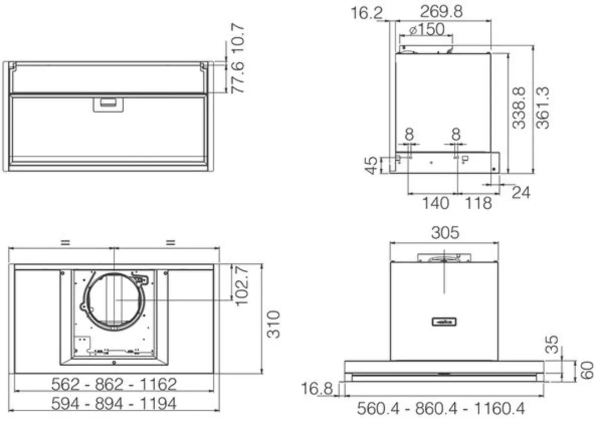 Extractor fan / Cooker hood - Image 4