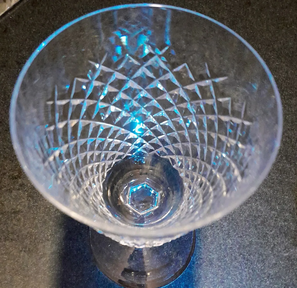 Waterford crystal Alana diamond pattern water clar - Image 2