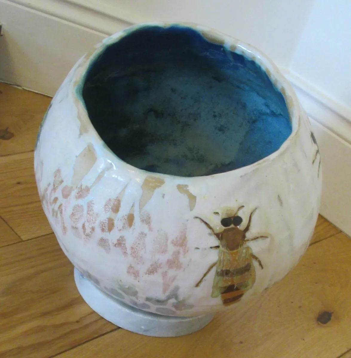 antique vintage bee honey  pot cottage rustic pub - Image 2