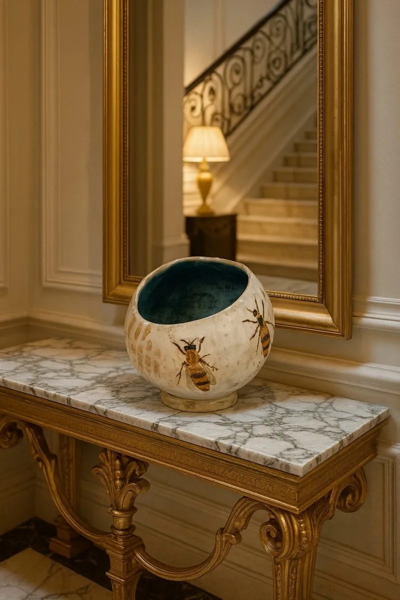 antique vintage bee honey  pot cottage rustic pub - Image 3