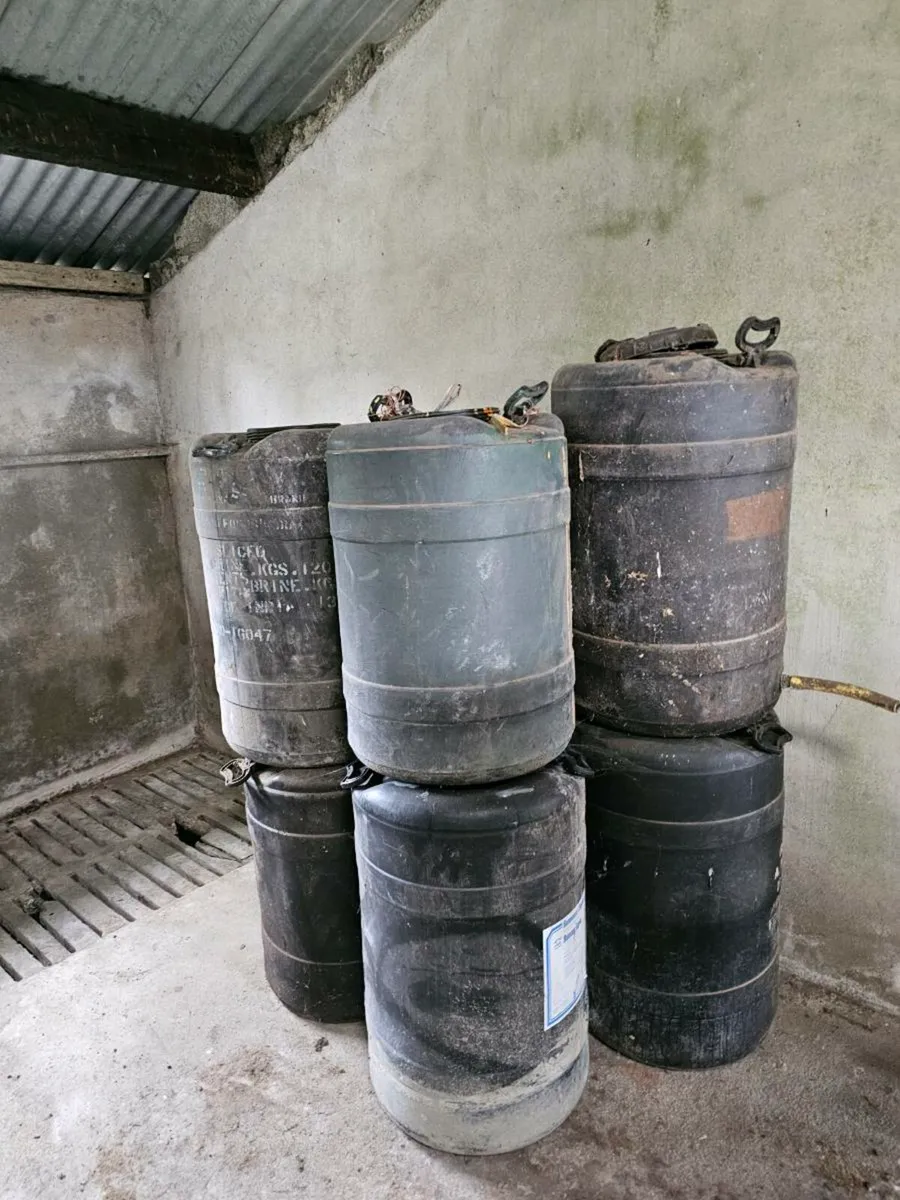Plastic Storage Barrels - Image 1