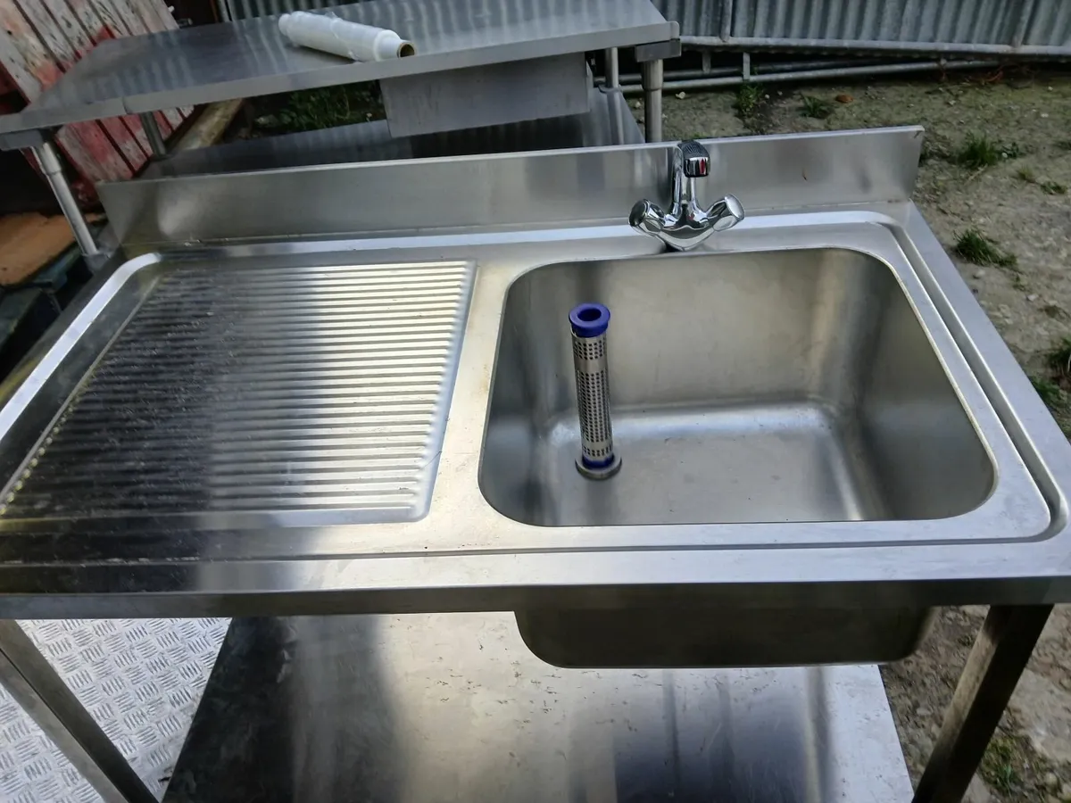 Staneless steel cabbinet double sink unit - Image 3