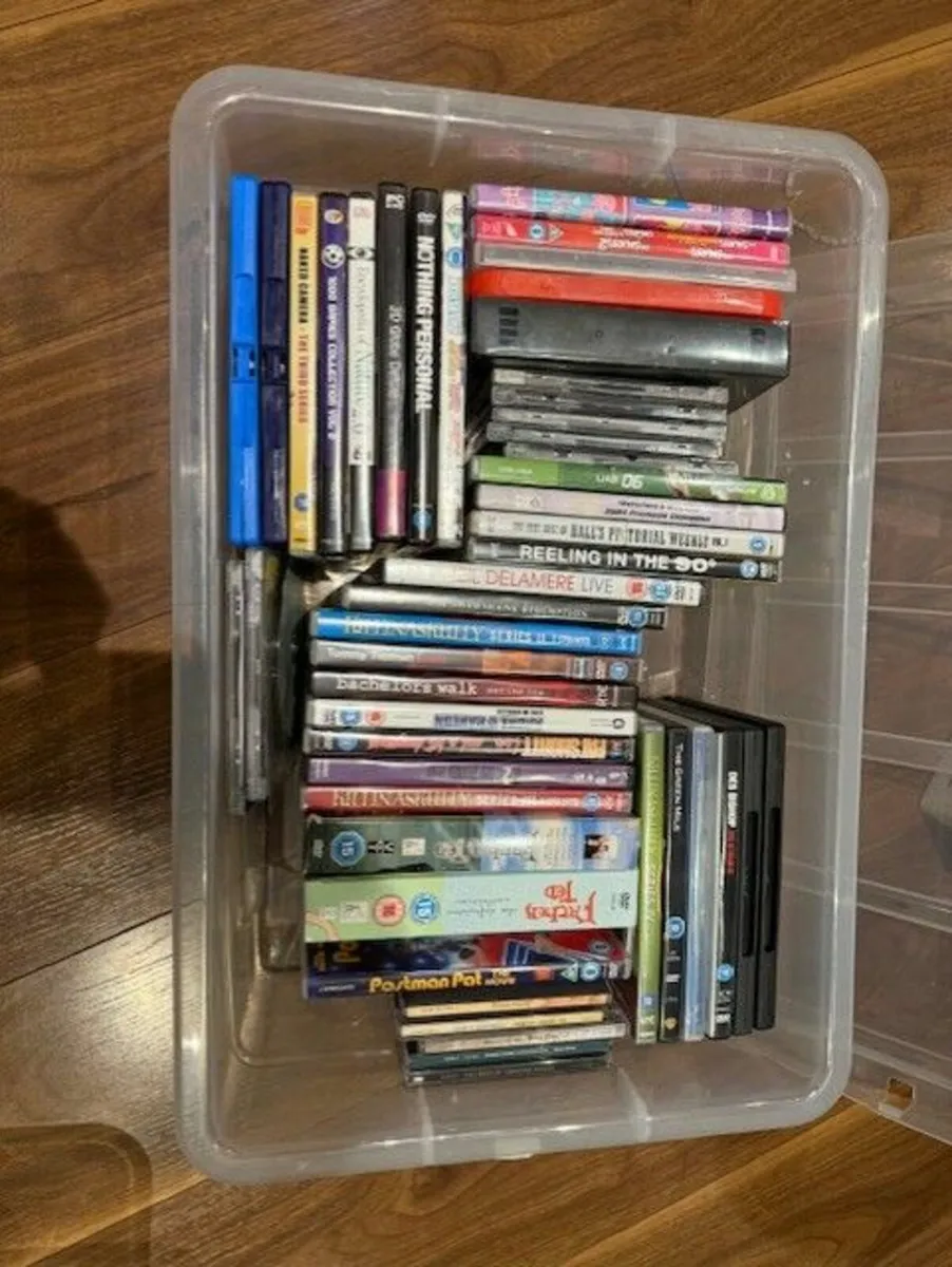 3 boxes of DVDs & CDs - Image 3