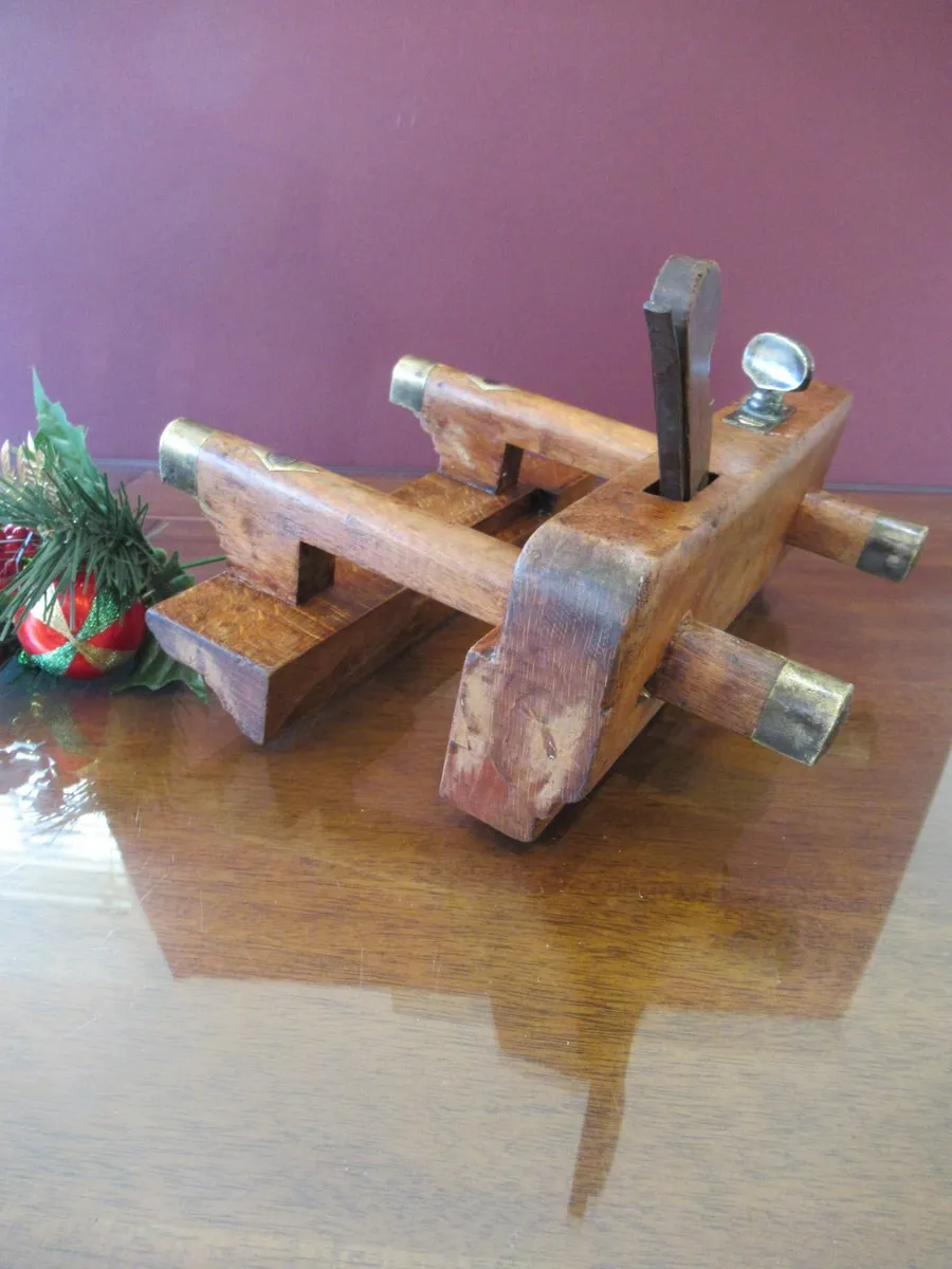 antique vintage PLANE PLOUGH  carpenter cottage - Image 2