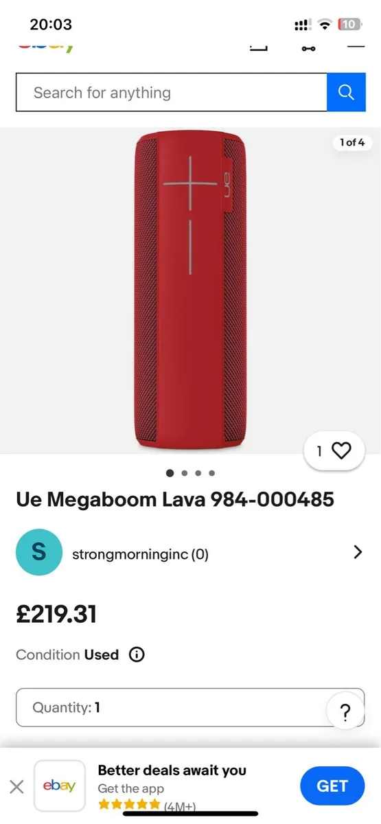 UE Megaboom 3 Bluetooth Portable Speaker - Image 4