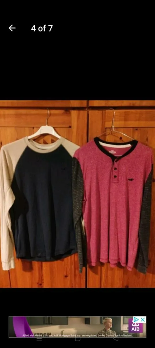 Size: Medium

2 Mens Hollister long sleeve tops, s - Image 4