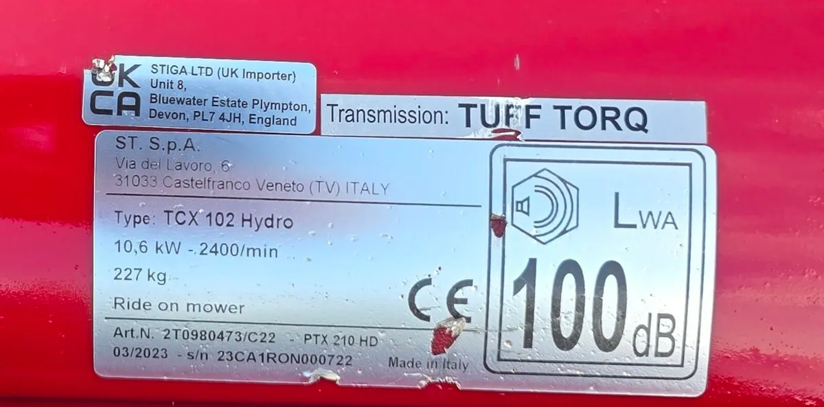 22hp 2023 Castelgarden - Image 2