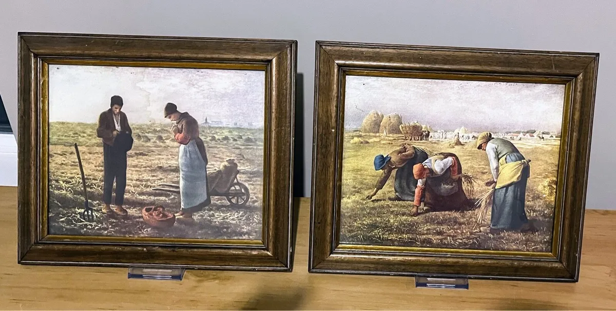 Vintage pair of framed prints - Image 1