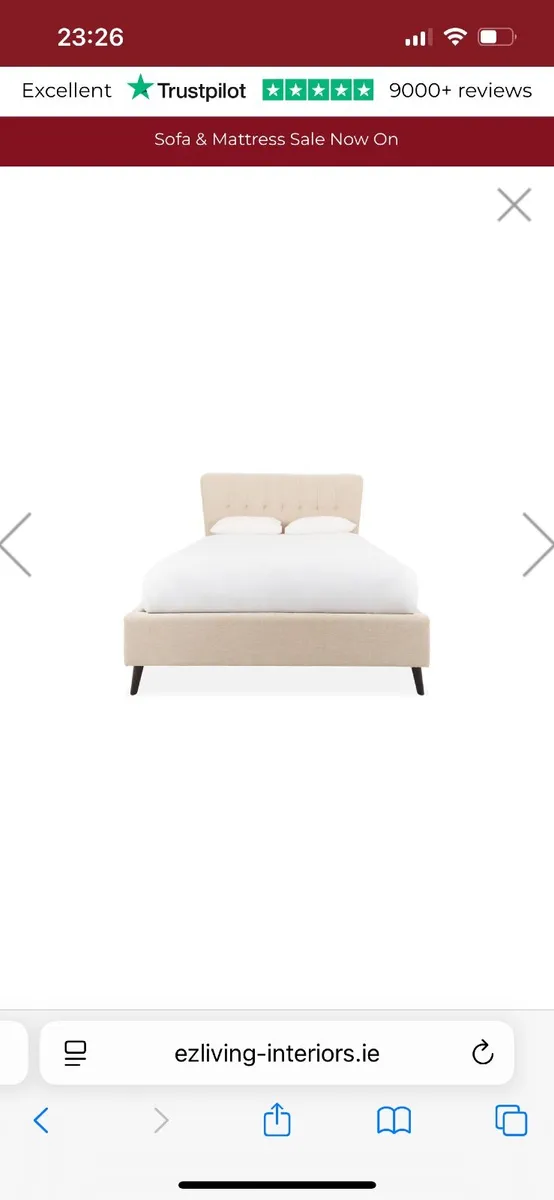 Super King EZ Living Interiors Bed & Mattress - Image 2