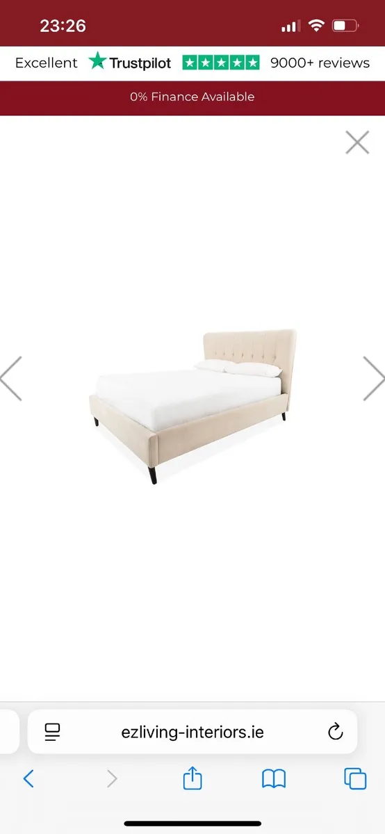 Super King EZ Living Interiors Bed & Mattress - Image 3