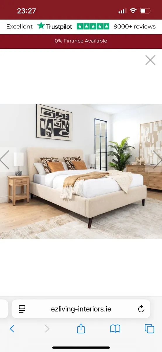 Super King EZ Living Interiors Bed & Mattress - Image 1