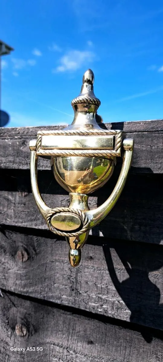 2 Old brass door  strikers  €55 each - Image 3