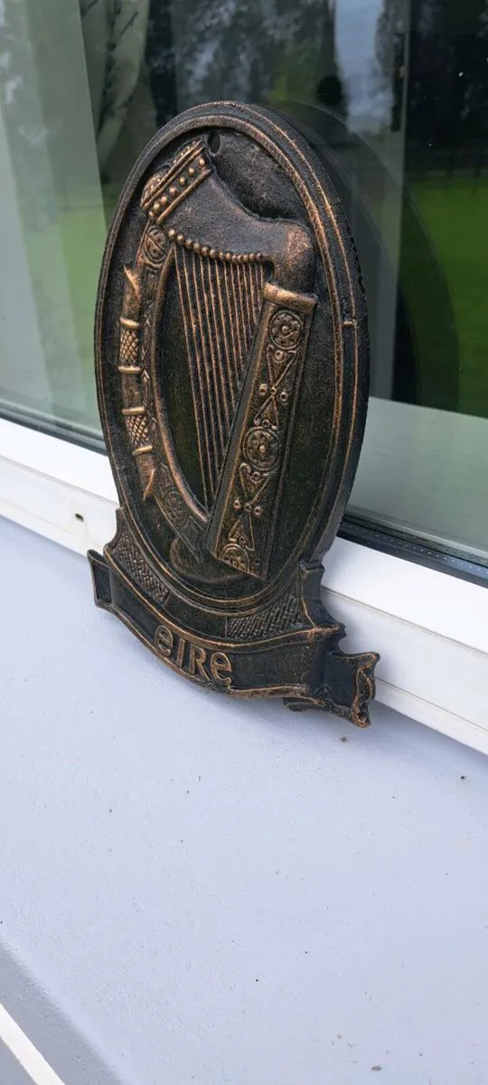 Eire harp cast iron sign - Image 2