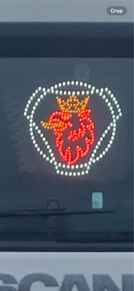 2 Old school desks + scania light board - Image 1