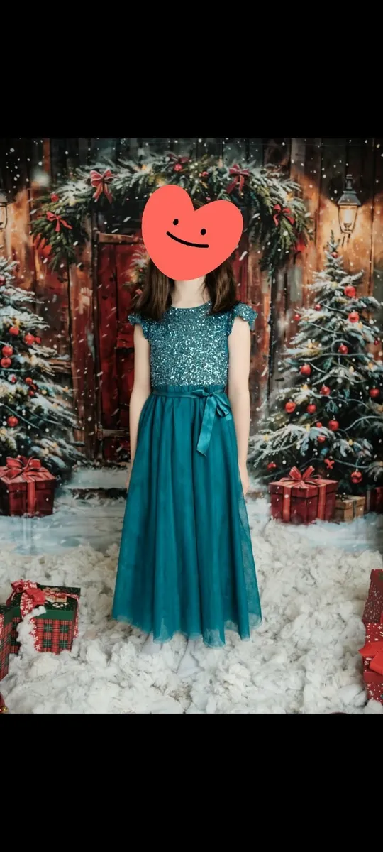 Monsoon Teal Dress - Image 1