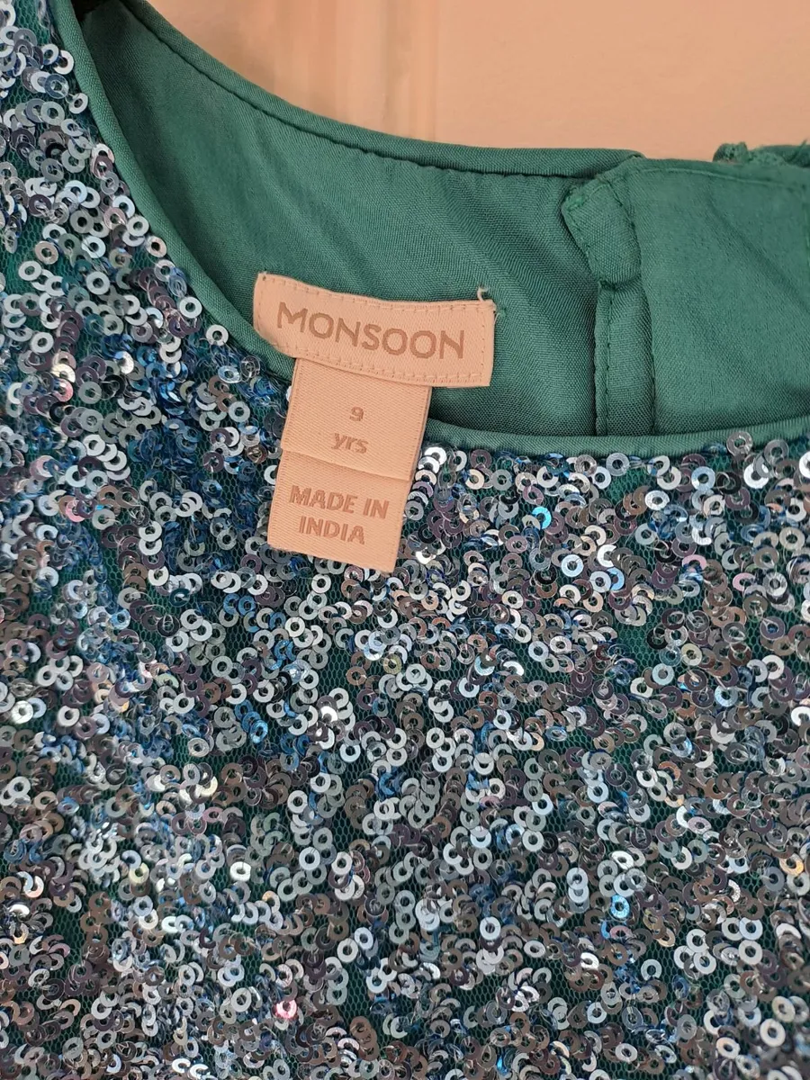 Monsoon Teal Dress - Image 3