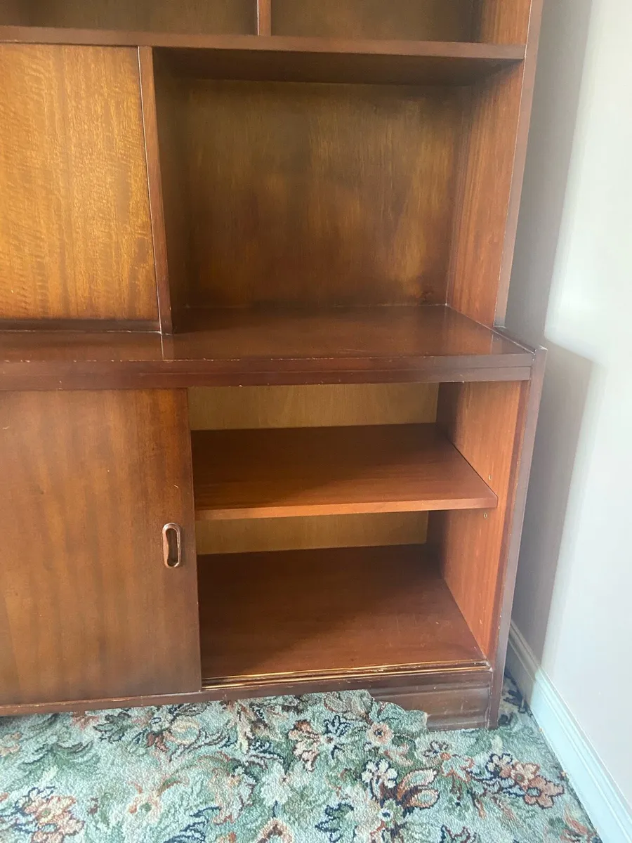 1960’s mahogany display unit - Image 4