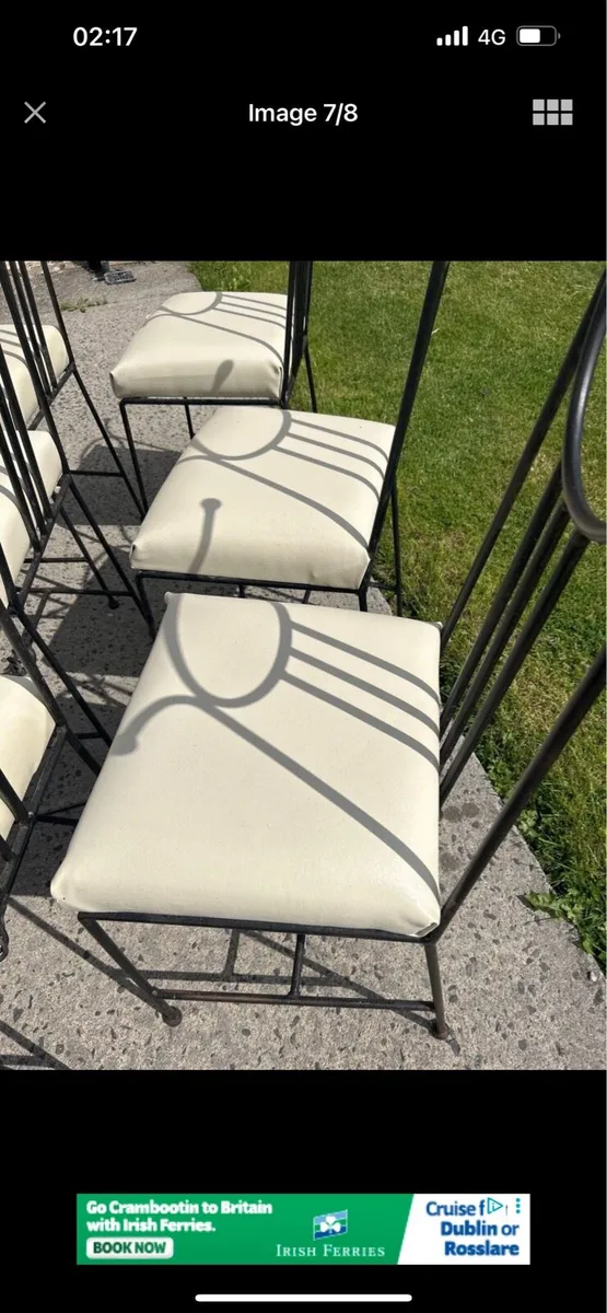 6 hand crafted chairs - Image 1