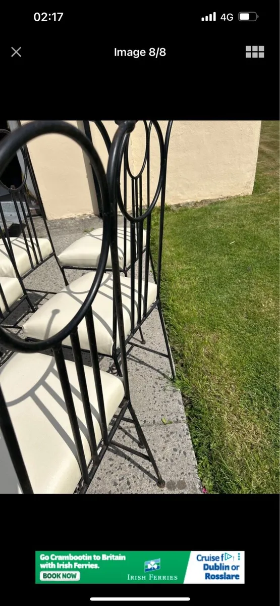 6 hand crafted chairs - Image 2