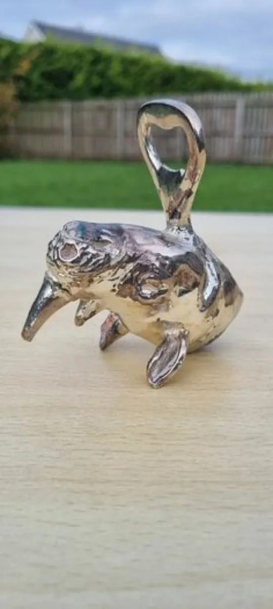 Vintage silver bottle opener - Image 1