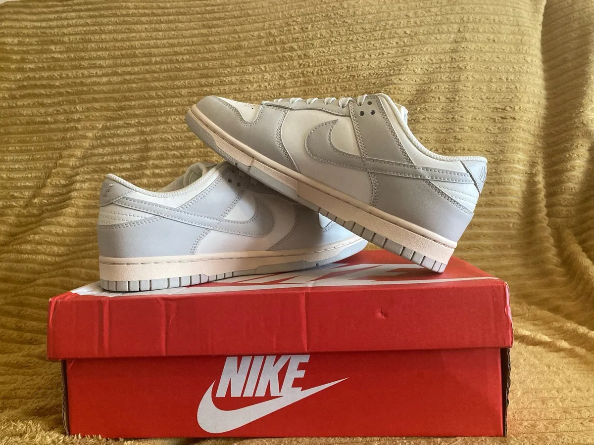 Nike Dunks Size 6 UK Grey / Bone - Image 1